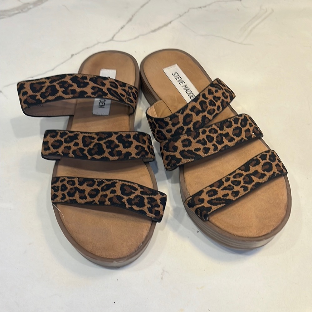 Steve Madden Leopard Print Sandals